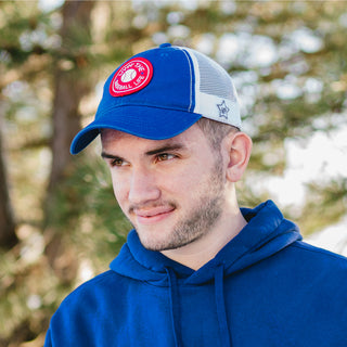 Baseball Life Blue Adjustable Mesh Hat