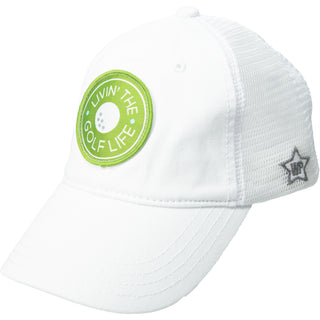 Golf Life White Adjustable Mesh Hat