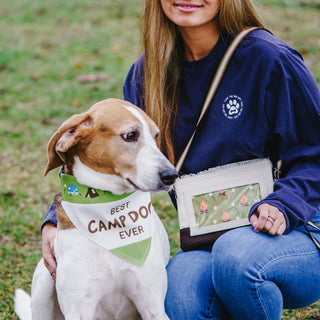 Camp Dog 12" x 8" Canvas Slip on Pet Bandana