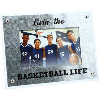 Basketball 8.5" x 6.5" Frame (Holds 4" x 6" Photo)