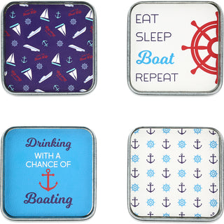 Boat 4" Coaster Set (4 Piece)