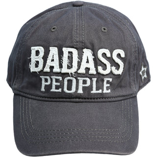 Badass People White Adjustable Hat