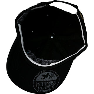 Motocross People Black Adjustable Hat