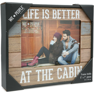 Cabin People 9" x 7.25" Frame (Holds 5" x 7" photo)