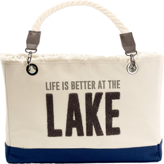 Lake 21" x 12" Canvas Tote