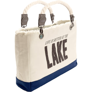 Lake 21" x 12" Canvas Tote