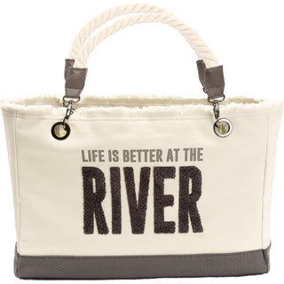 River 21" x 12" Canvas Tote