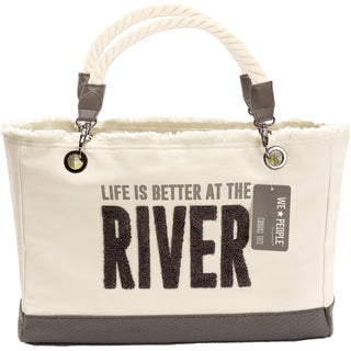 River 21" x 12" Canvas Tote