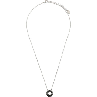 Camp - Compass 16.5"-18.5" Rhodium Plated Necklace