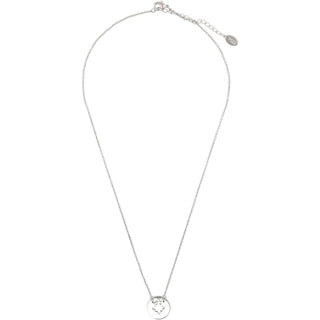 Camp - Compass 16.5"-18.5" Rhodium Plated Necklace