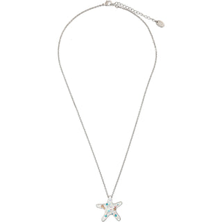 Beach - Starfish 16.5"-18.5" Rhodium Plated Necklace