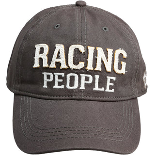 Racing People Dark Gray Adjustable Hat