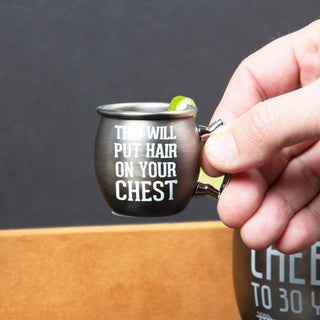 Hair on Your Chest 2 oz Stainless Steel Moscow Mule Shot