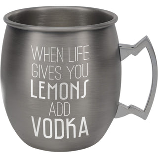 Add Vodka 20 oz Stainless Steel Moscow Mule