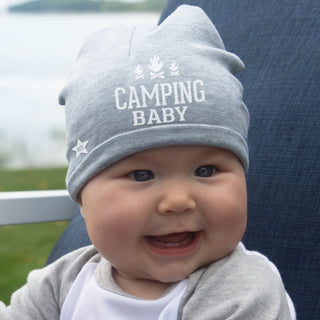 Camping Heathered Gray  Beanie