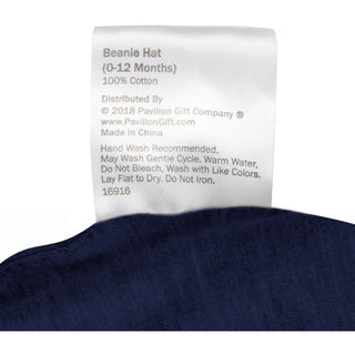 Beach Navy Beanie (0-12 Months)