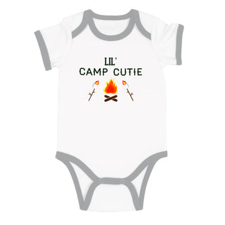 Camp Cutie Gray Trimmed Bodysuit