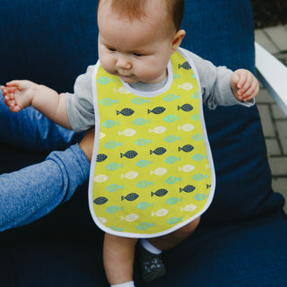 Canoes and Fish Reversible Bib 6 Months - 3 Years