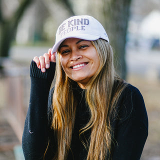 Be Kind People Dark Gray Adjustable Hat