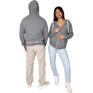 ake  ife Heather Gray Unisex Hooded  weatshirt