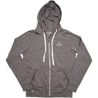 ake  ife Heather Gray Unisex Hooded  weatshirt