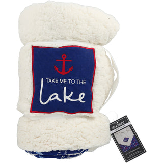 To the Lake 45" x 50" Sherpa Blanket