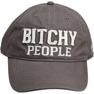 Bitchy People White Adjustable Hat