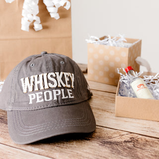 Whiskey People Dark Gray Adjustable Hat