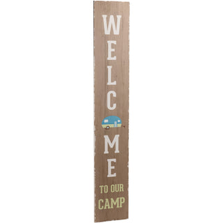 Welcome to Camp 48" Wooden Sign