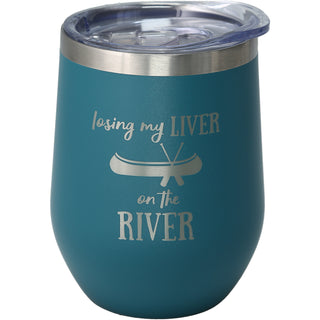 Losing My Liver 12 oz Stemless Travel Tumbler