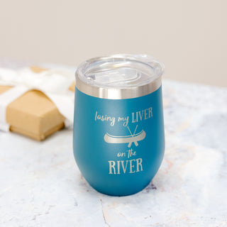 Losing My Liver 12 oz Stemless Travel Tumbler