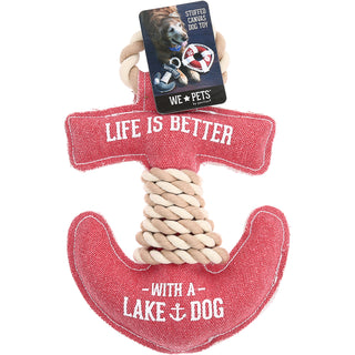 Lake Dog 12" Canvas Dog Toy on Rope