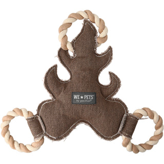 Camping Dog 12" Canvas Dog Toy on Rope