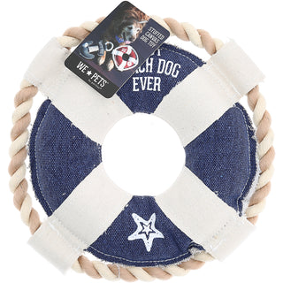 Beach Dog 10" Canvas Dog Toy on Rope