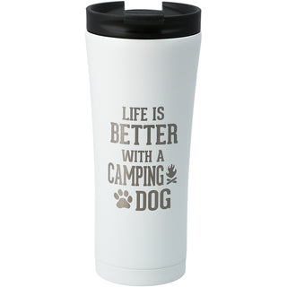 Camping Dog 17 oz Stainless Steel Travel Tumbler