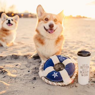 Beach Dog 17 oz Stainless Steel Travel Tumbler