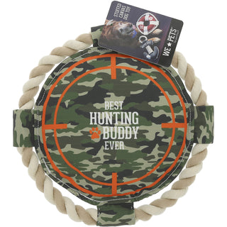 Hunting Buddy 10" x 10" Canvas Dog Toy on Rope