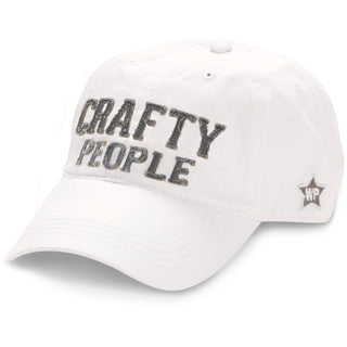 Crafty People White Adjustable Hat