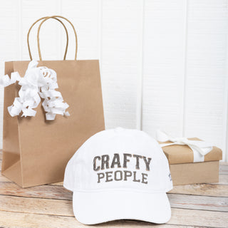 Crafty People White Adjustable Hat