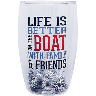 On the Boat 14 oz Double-Walled Glass