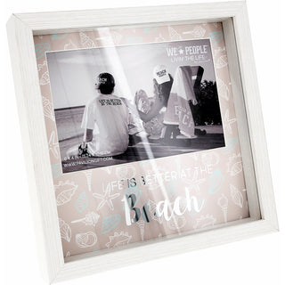 Beach 7.5" Shadow Box Frame (Holds 6" x 4" Photo)