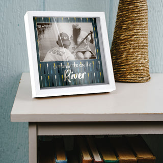 River 7.5" Shadow Box Frame (Holds 6" x 4" Photo)