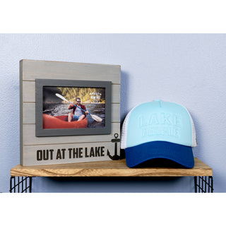 Lake People Adjustable Lake Blue Neoprene Mesh Hat