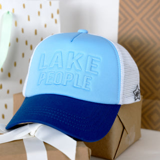 Lake People Adjustable Lake Blue Neoprene Mesh Hat