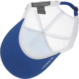 Fishing People Adjustable Cyan Neoprene Mesh Hat