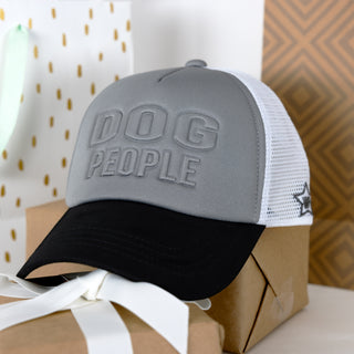 Dog People Adjustable Dark Gray Neoprene Mesh Hat