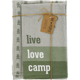 Live Love Camp Tea Towel Gift Set
(2 - 20" x 28")