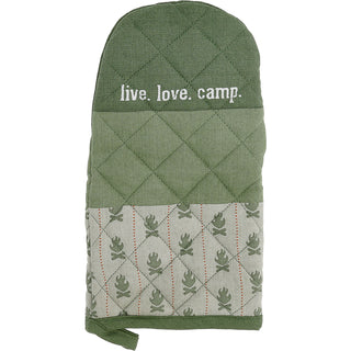 Live. Love. Camp. 12" Oven Mitt