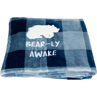 Bear-ly Awake 50" x 60" Royal Plush Blanket