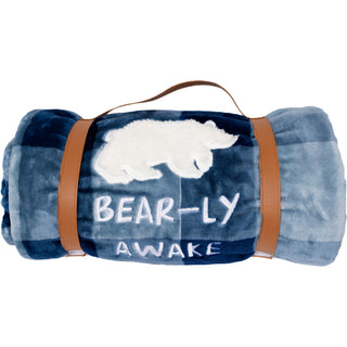 Bear-ly Awake 50" x 60" Royal Plush Blanket